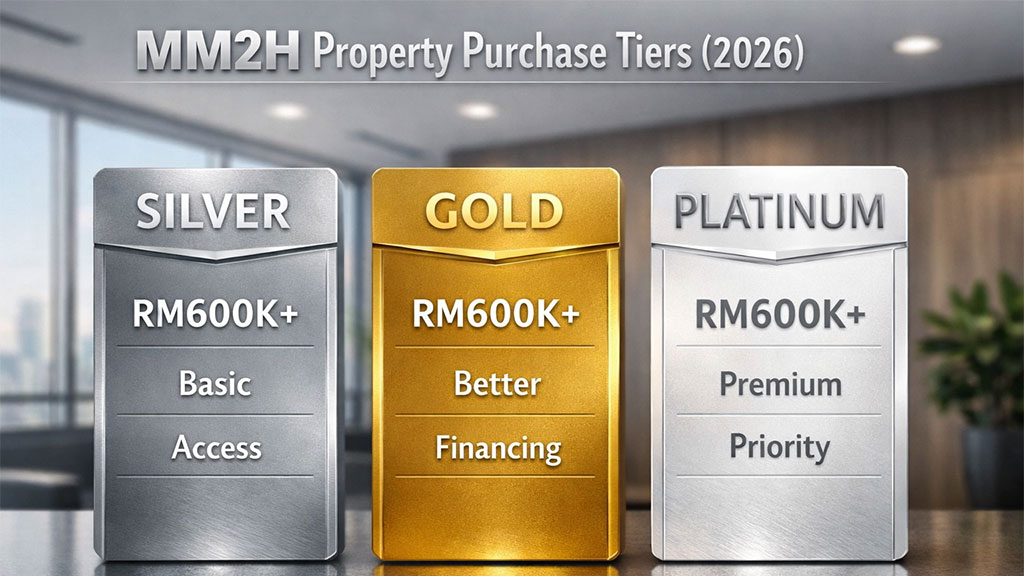MM2H property purchase tiers Malaysia 2026 minimum price RM600k comparison foreign buyers